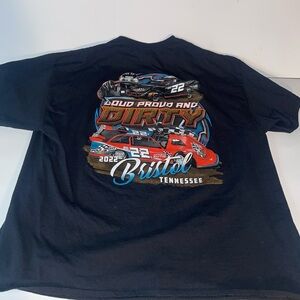 3xl  Black Gildan 2022 Bristol Tennessee Racing T Shirt NASCAR